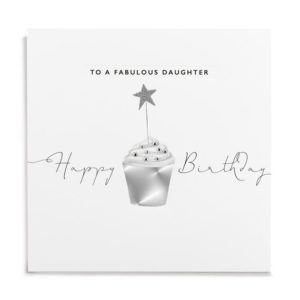 To A Fabulous Daughter Happy Birthday Large Cupcake