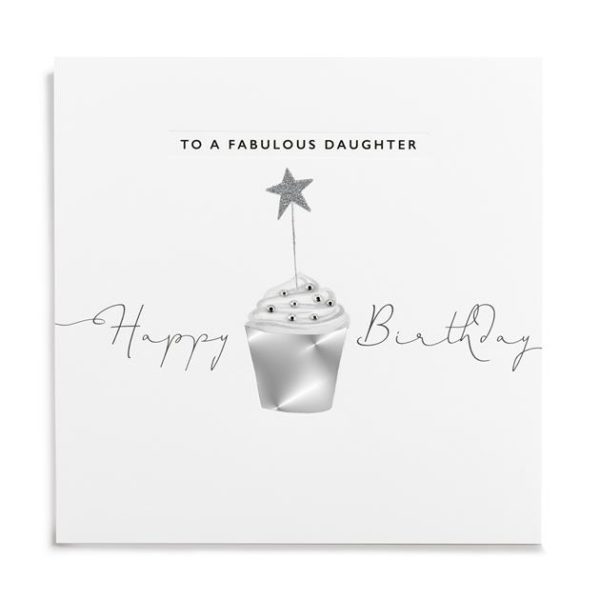To A Fabulous Daughter Happy Birthday Large Cupcake