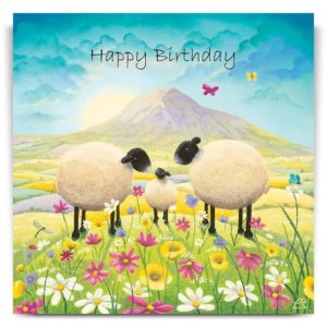 Butterflies and Babies Birthday Card