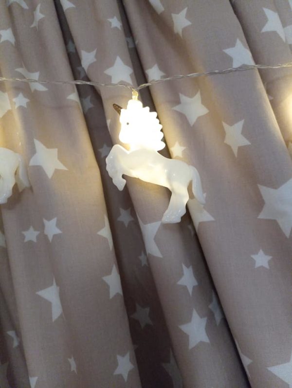 LED Lights 1.6m - Magical White Unicorns by Gisela Graham