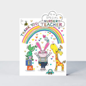 CHERRY ON TOP – THANK YOU NURSERY TEACHER/ANIMALS by Rachel Ellen Designs