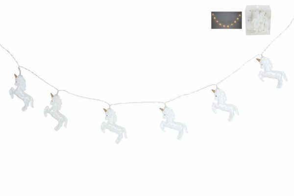 LED Lights 1.6m - Magical White Unicorns by Gisela Graham - Image 3