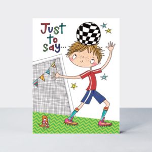 JUST TO SAY FOOTBALLER - PACK OF 5 CARDS
