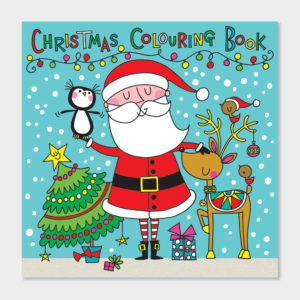 SQUARE COLOURING BOOK – CHRISTMAS SANTA SCENE