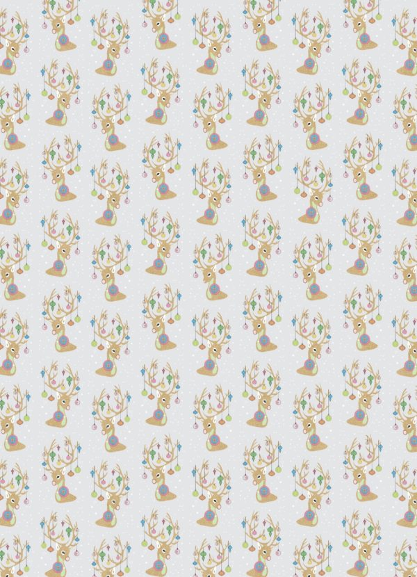 Flat Wrap - Reindeers (1 sheet/ individual sale)