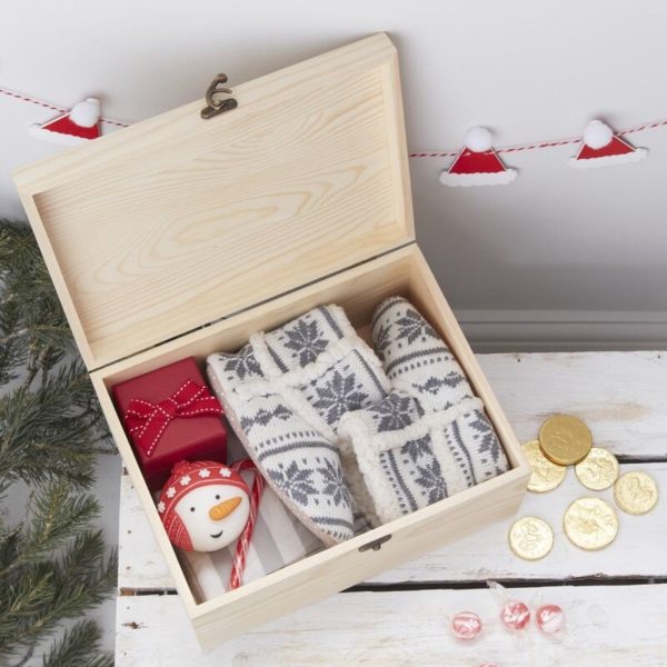 Wooden Christmas Eve Keepsake Box - Santa & Friends - Image 3