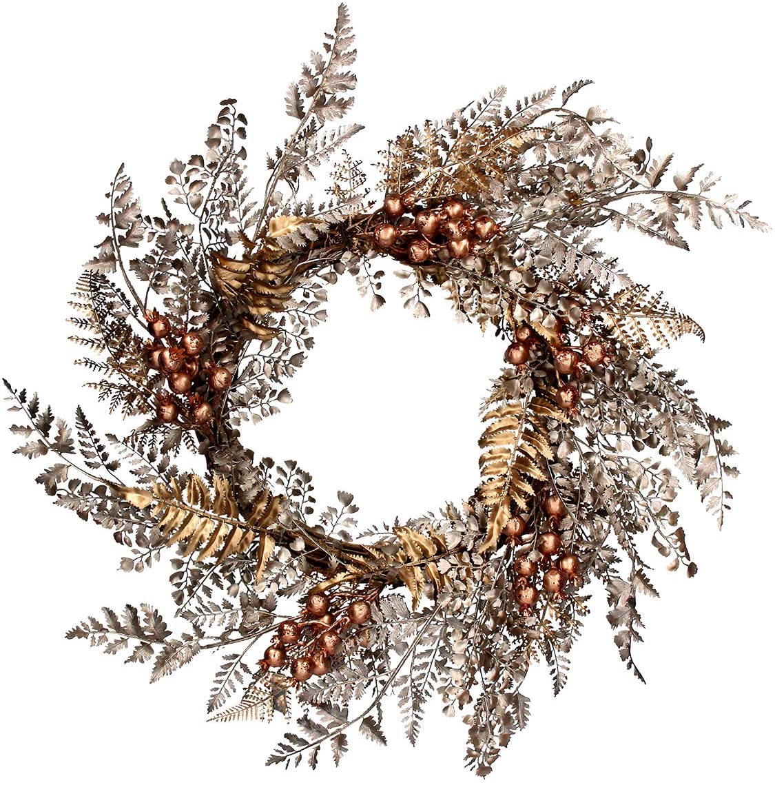 GISELA GRAHAM CHRISTMAS ROUND TWIG WREAT WITH FROSTING d33cm 