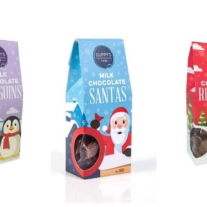 Milk Chocolate Santa Shapes