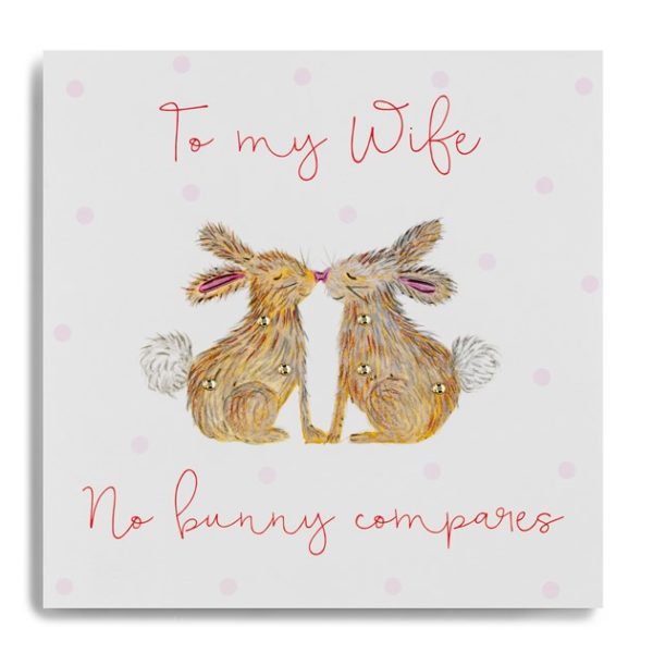 To My Wife No Bunny Compares - Two Bunnies Kissing - Image 2
