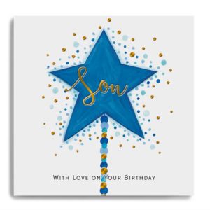 With Love on Your Birthday Son - Blue Star