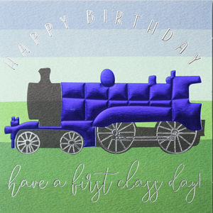 Wendy Jones-Blackett Steam Train Birthday Card