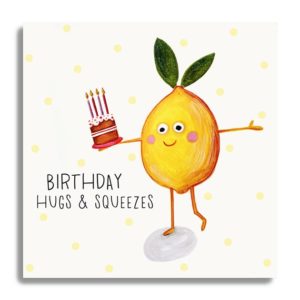 Birthday Hugs - Lemon with Cake