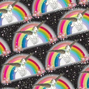 Rainbow/ Unicorns sheet Gift Wrap ( 1 sheet/ Individual)