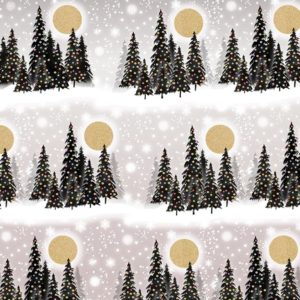 Flat Wrap - Trees / Moons (1 Sheet/ individual sale)