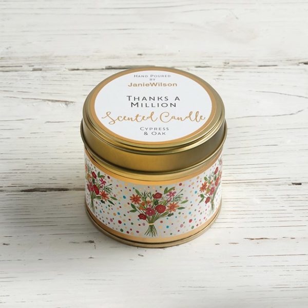 Thanks A Million - Cypress and Oak Scented Candle - Image 2