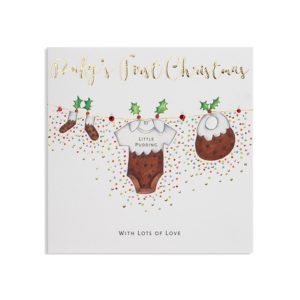 Baby's First Christmas - Christmas Pudding Outfit