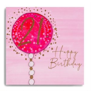 21st Birthday - Hot Pink Balloon