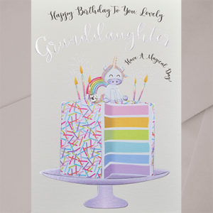 Happy Birthday - Granddaughter (Unicorn)