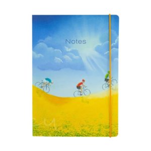 A5 Notebook Cycling Yellow note book