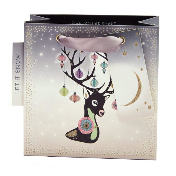 Small Xmas Bag- Reindeer