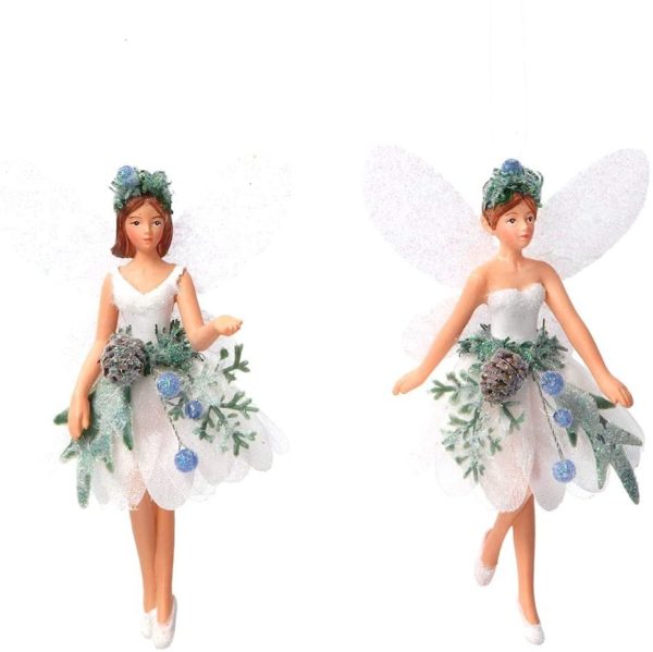 Eucalyptus Resin/ Fabric Fairy Decoration
