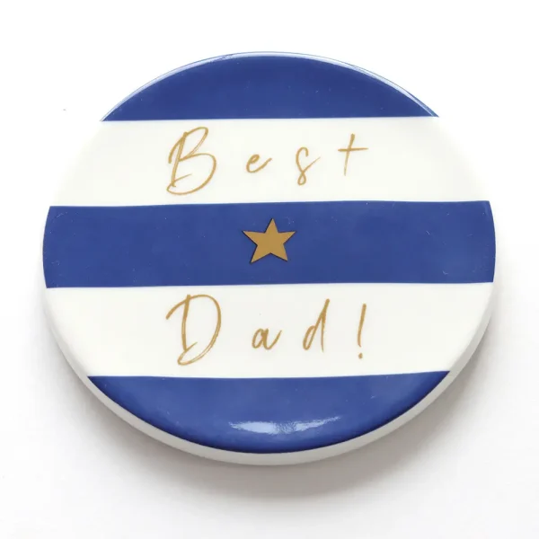 Coaster - Blue Stripe Best Dad